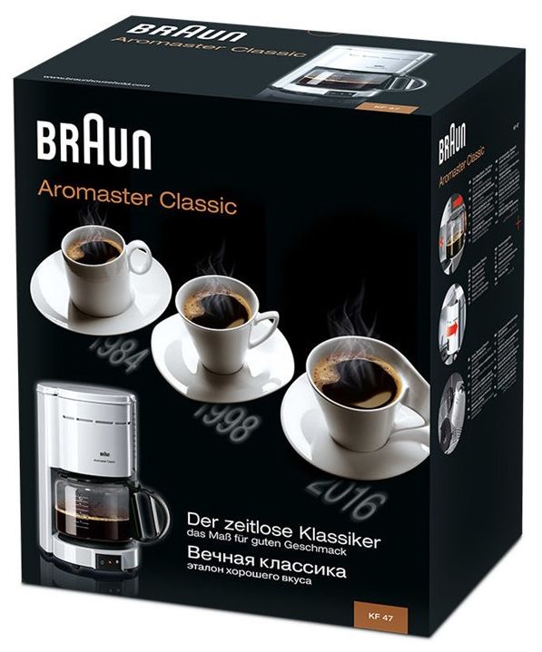 Braun KF47/1 10 Tassen Filterkaffeemaschine (Weiß) von expert Technomarkt