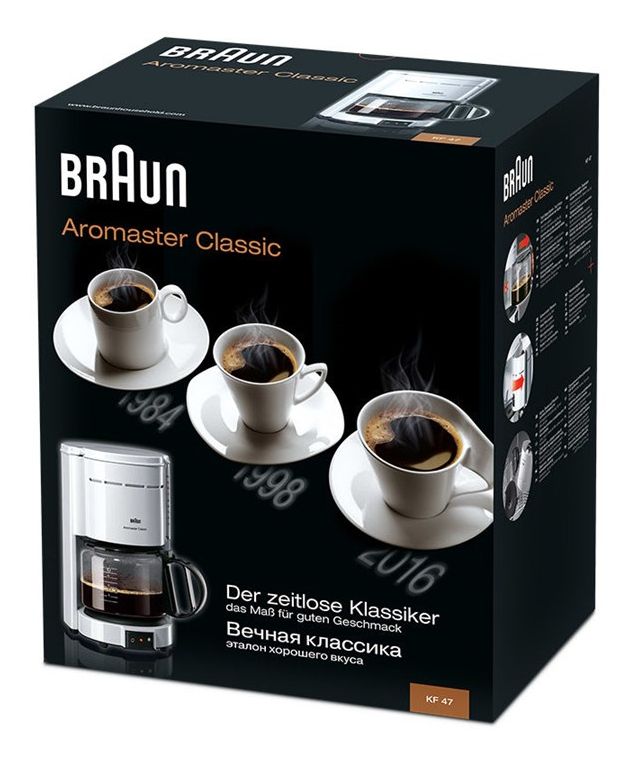KF47/1 10 Tassen Filterkaffeemaschine  (Weiß) 