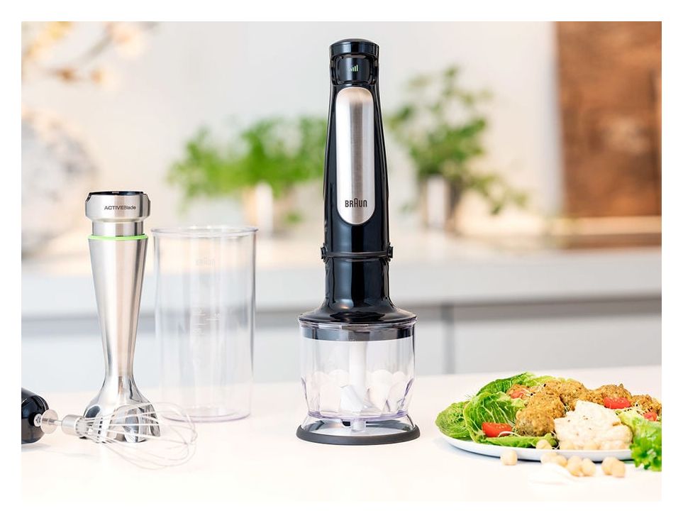 MQ7025X MultiQuick 7 Stabmixer 1000 W  (Schwarz, Edelstahl) 