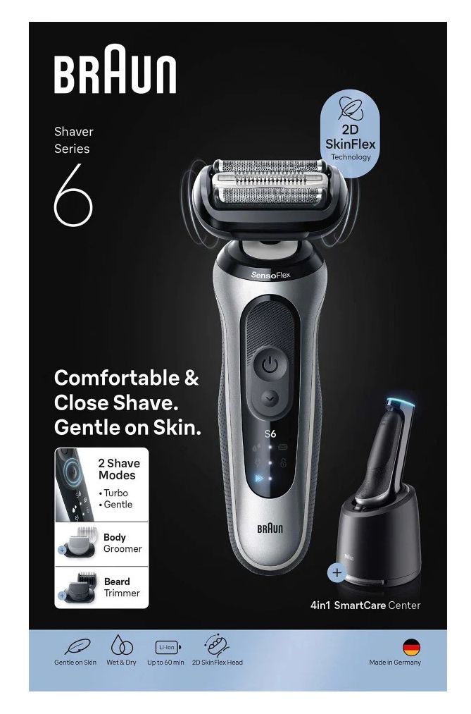 Series 6 62-S7650cc Nass&Trocken Rasierer Lithium-Ion (Li-Ion) 