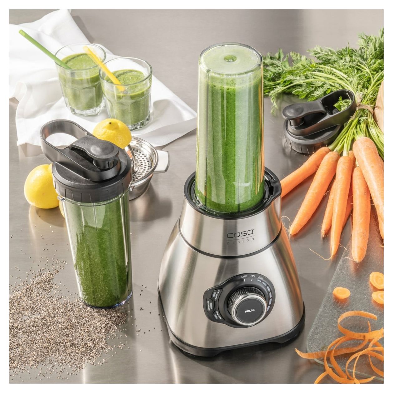 3618 B1800 1,75 l Standmixer 1800 W (Edelstahl, Transparent) 