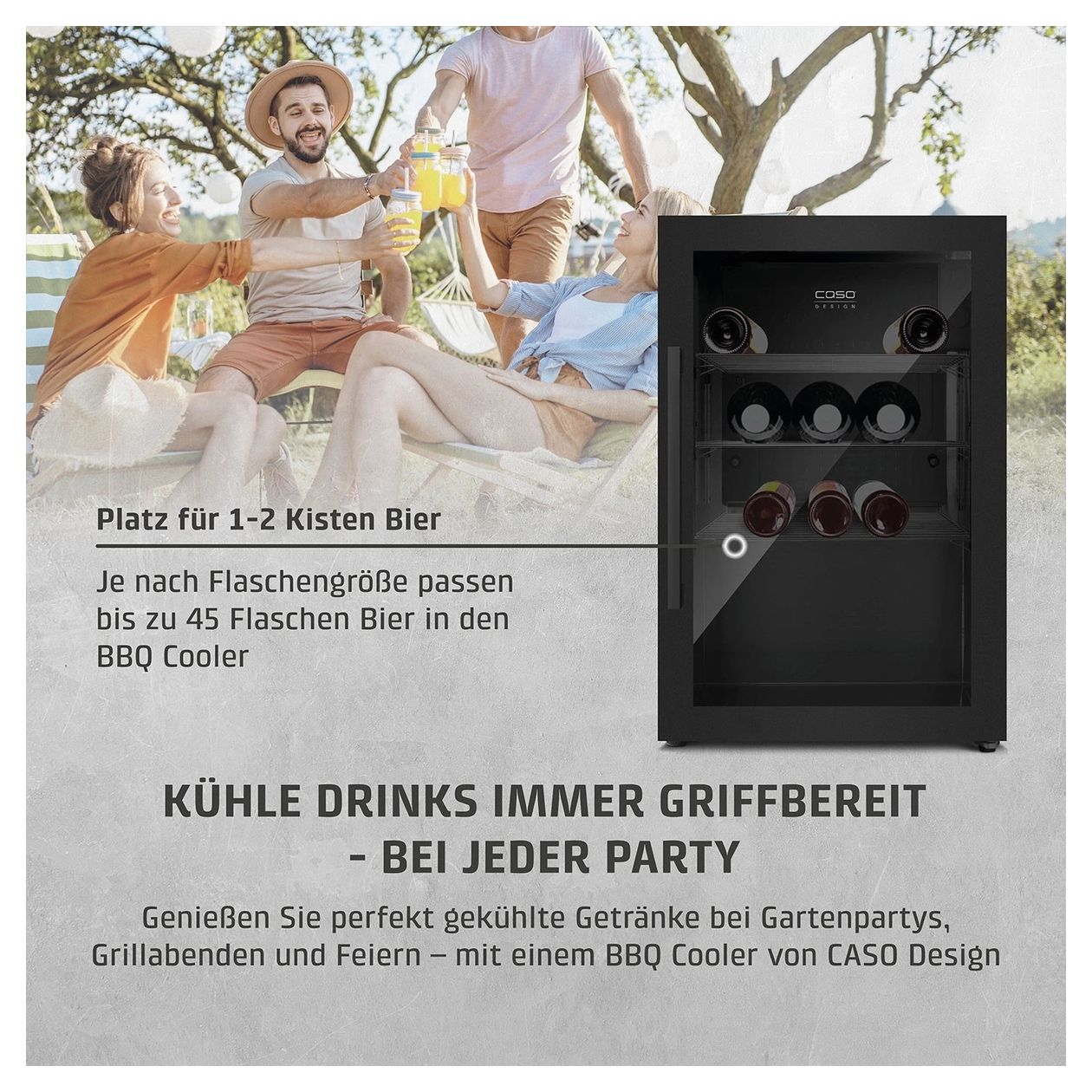 BBQ Cooler S-R700 Weinkühler Freistehend EEK: A 1 Zonen 