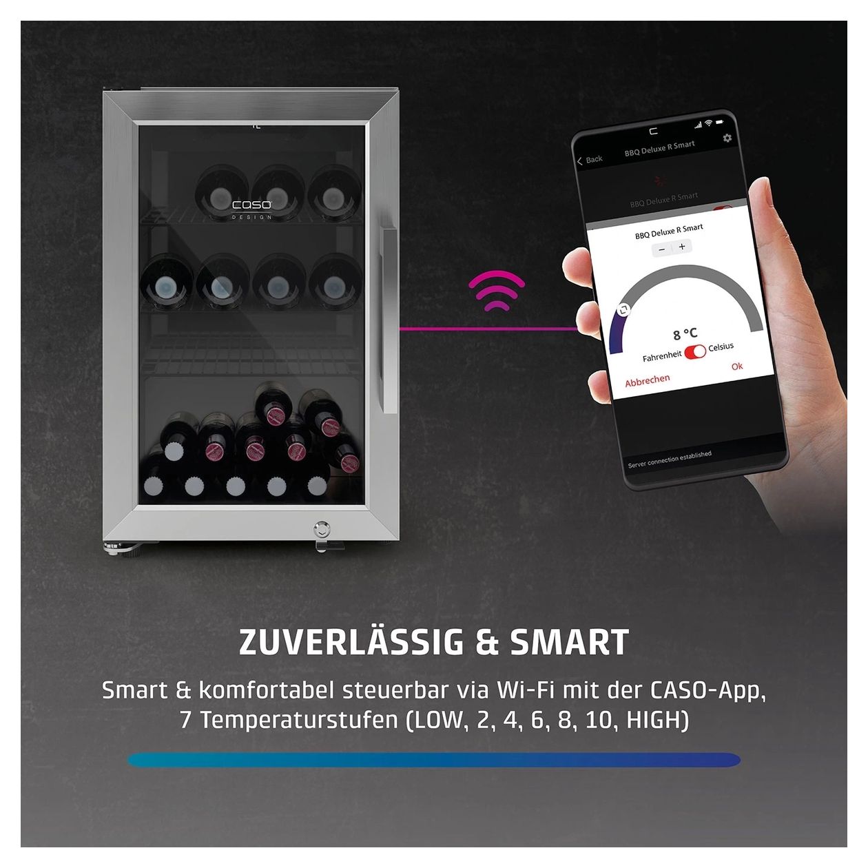 BBQ Deluxe-L Smart Weinkühler Freistehend 