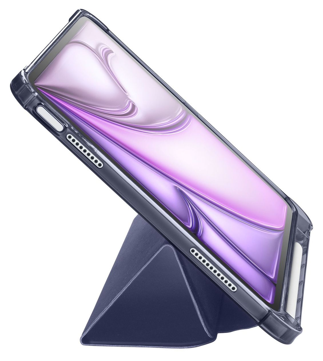 Folio Pro Folio aus Kunstleder für Apple iPad Air 11 Zoll M2/M3/M4 und 4./5.Gen und iPad Pro 11 1.Gen bis 27,9 cm (11") (Blau) 