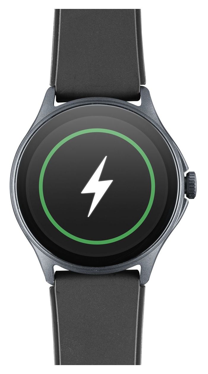 ION Pro Round Digital Smartwatch Rund IP67 168 h  (Schwarz) 