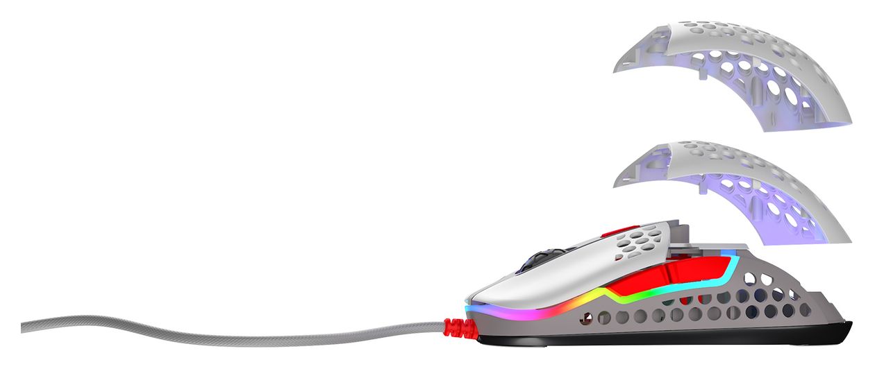 M42 RGB 16000 DPI Gaming Maus Optisch  (Mehrfarbig) 