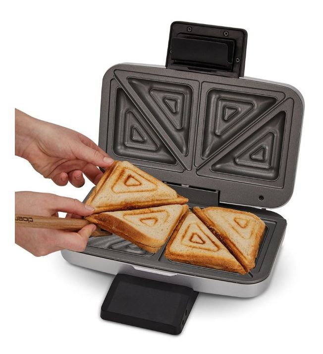 6259 Sandwichmaker für 2 Sandwiches  (Schwarz, Silber) 