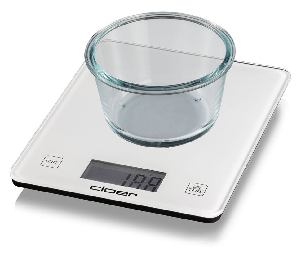 6871 Elektronische Küchenwaage bis 10 kg Genauigkeit 5 g  (Weiß) 