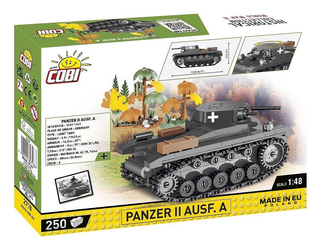 Panzer II Ausf. A Bauset 250 Teile  (Schwarz) 