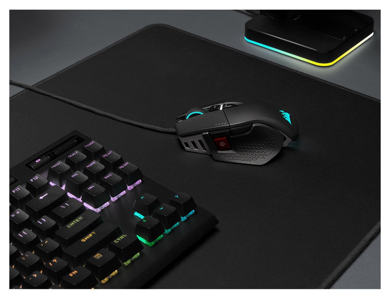 M65 RGB Ultra 26000 DPI Gaming Maus Optisch  (Schwarz) 