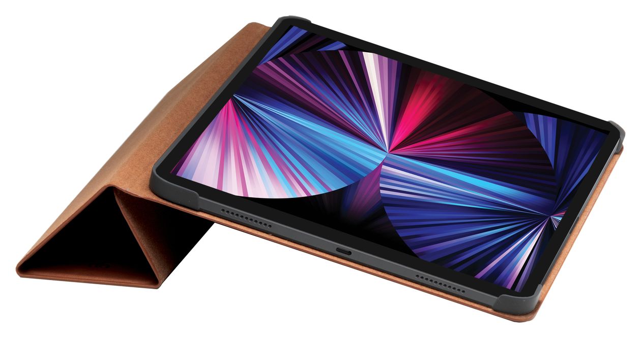Risskov Folio aus Vollnarbenleder für Apple iPad mini (6th generation) bis 21,1 cm (8.3") Kratzresistent mit Magnetverschluss (Beige) 