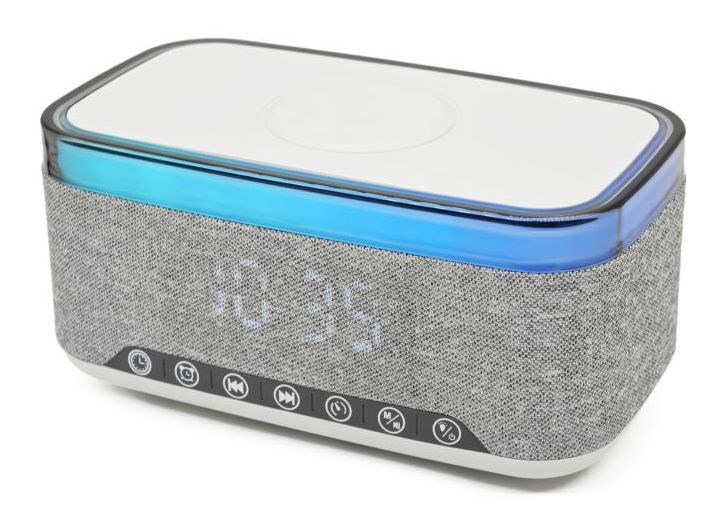 CRQ-225 Bluetooth FM Radio Uhr  (Grau) 