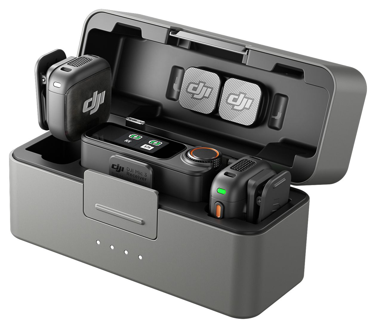 Mic 3 (2TX+1 RX+Charging Case)  (Schwarz) 