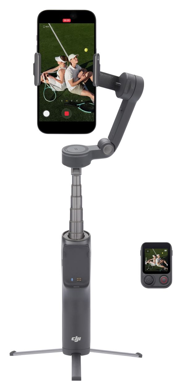 Osmo Mobile 8P Standard Combo Stativ Gimbal für Smartphone faltbar Bluetooth  (Schwarz) 