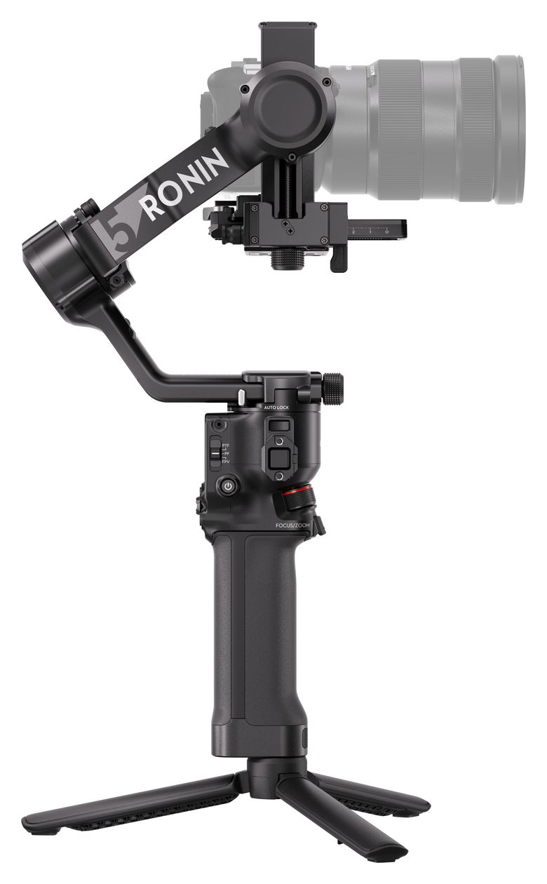 RS5 Stativ Gimbal für Kamera faltbar Bluetooth  (Schwarz) 