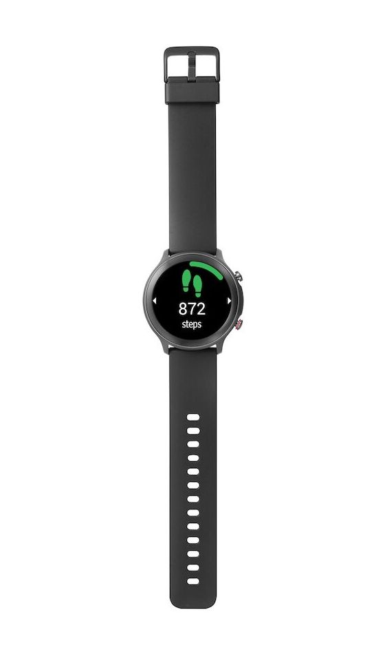 380600 Watch Digital 44 mm Smartwatch Rund IP68  (Schwarz) 