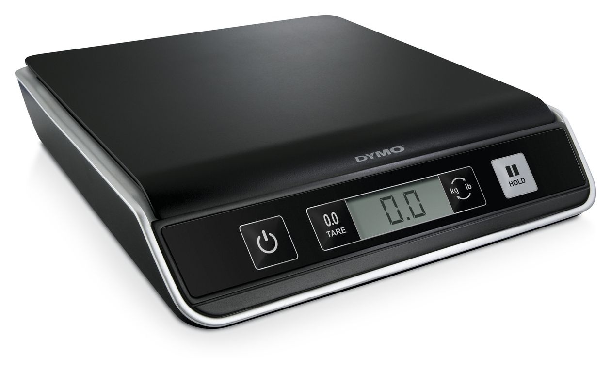 DYMO M5 Paketwaage | bis zu 5 kg | USB Briefwaage mit LCD-Bildschirm | 20 cm x 20 cm 