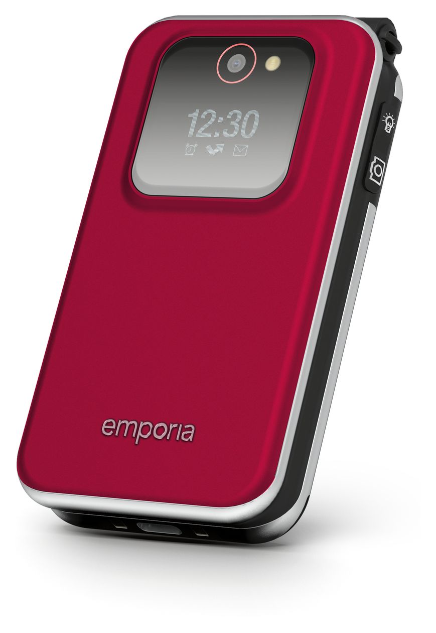 Joy V228 Seniorenhandy 4G Smartphone 7,11 cm (2.8 Zoll) 2 MP Single SIM  (Rot) 