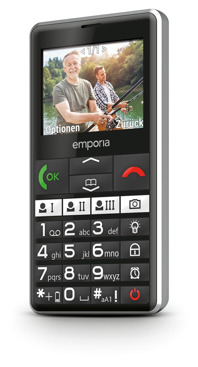 Pure V76 4G Smartphone 5,87 cm (2.31 Zoll) 2 MP Single SIM  (Schwarz) 