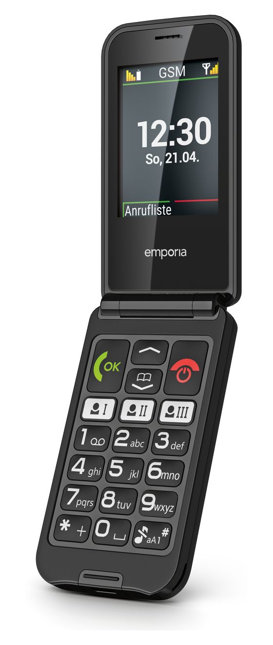 TALK glam 2G Smartphone 6,1 cm (2.4 Zoll 0,3 MP Single SIM  (Schwarz) 