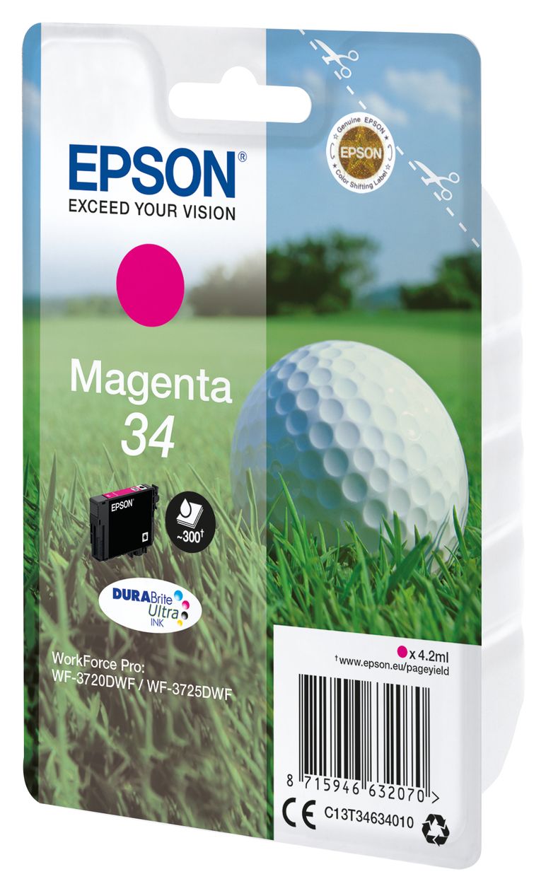 34 C13T34634010 originale Druckerpatronen Magenta 4,2 ml 