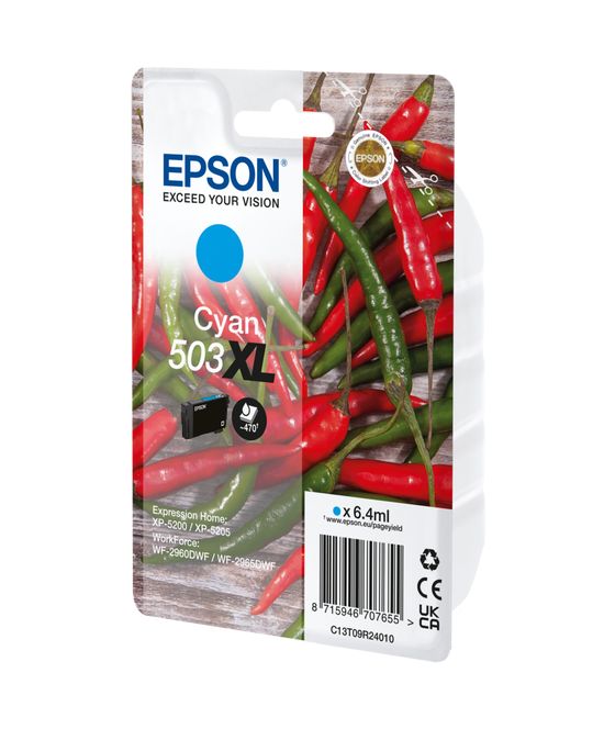 503XL C13T09R24010 originale Druckerpatronen Cyan 6,4 ml 