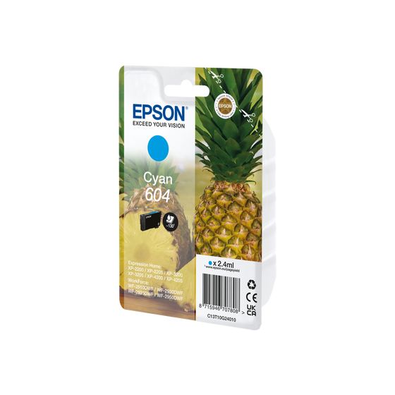 604 C13T10G24010 originale Druckerpatronen Cyan 2,4 ml 