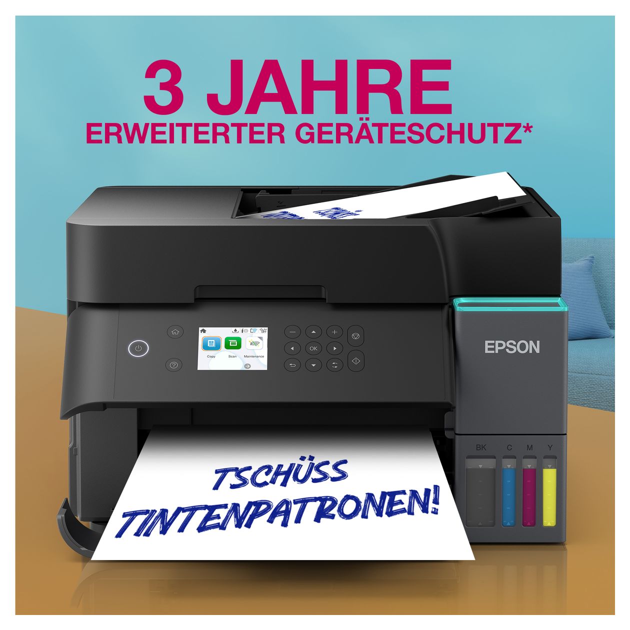 EcoTank ET-3950 All in One A4 Tintenstrahl Drucker 4800 x 1200 DPI 