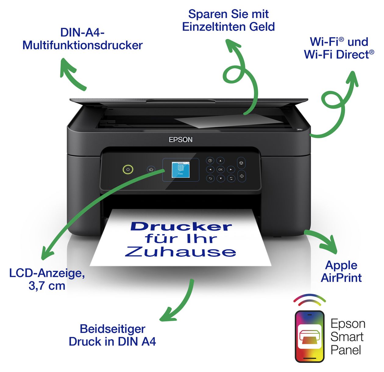 Expression Home XP-3205 All in One A4 Tintenstrahl Drucker 5760 x 1440 DPI 