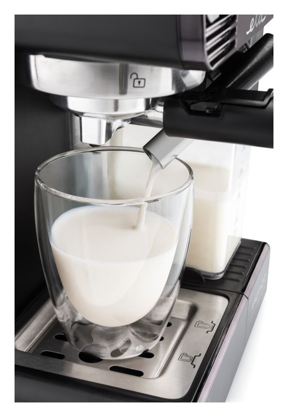 Aromico Siebträger Kaffeemaschine 20 bar 1350 W  (Schwarz) 