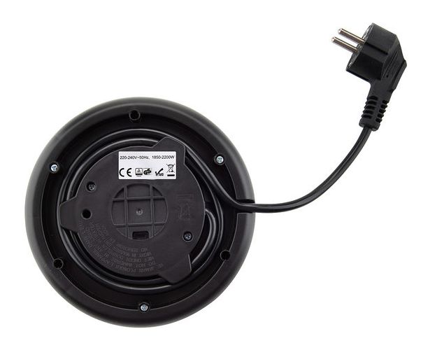 Crystela Digi 1,7 l Wasserkocher 2200 W (Schwarz, Transparent) 