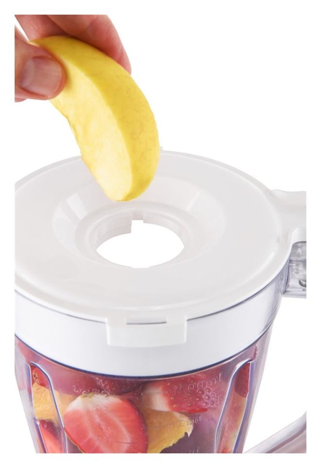 Mixnito 1,5 l Standmixer 2 Geschwindigkeiten 600 W  (Weiß) 