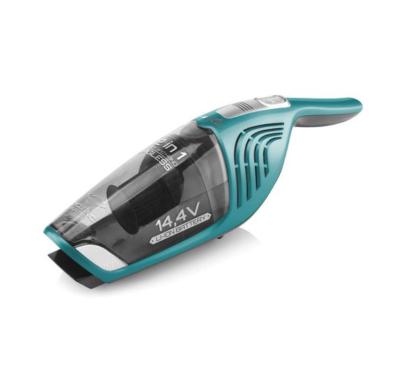 Moneto II Handstaubsauger mit Staubbeutel bis 40 min Laufzeit 14,4 V Zyklonal  (Türkis) 