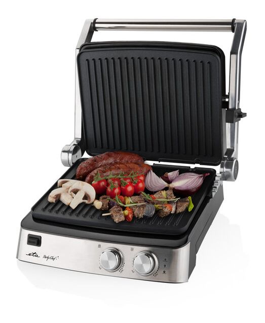 Party Chef Contact 2000 W mit 290 x 230 mm Fläche  (Schwarz, Edelstahl) 