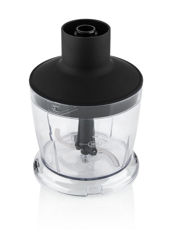 Sapelo 800 W Küchenmaschine 0,7 l (Schwarz, Satinierter Stahl) 