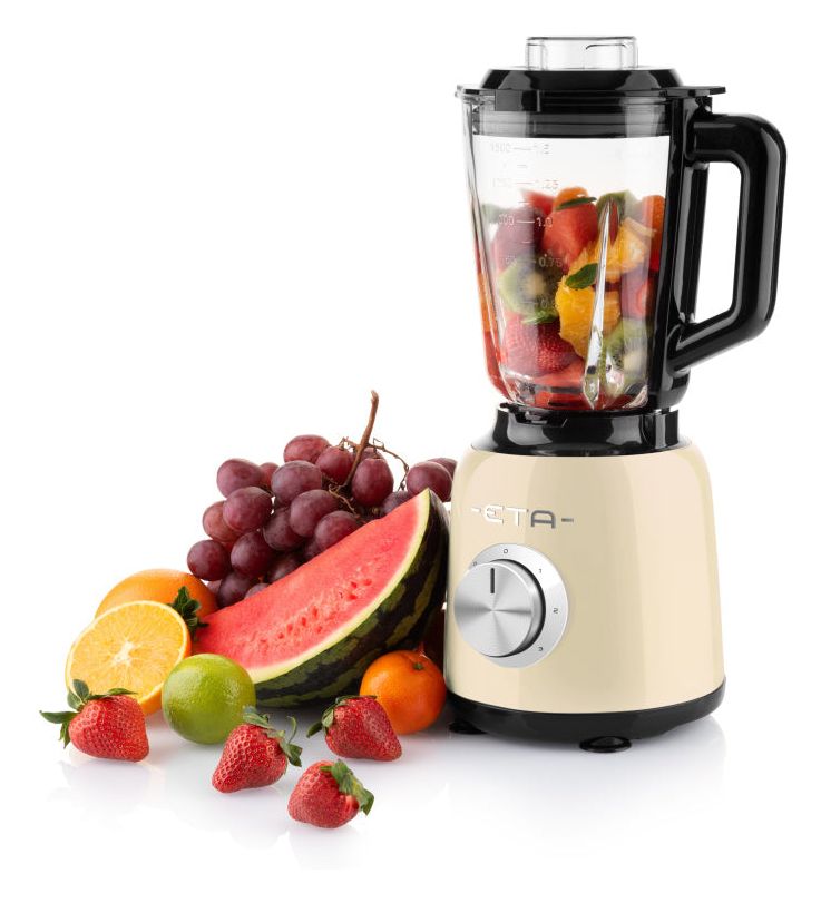 Storio 1,5 l Standmixer 3 Geschwindigkeiten 1200 W (Beige, Schwarz, Transparent) 