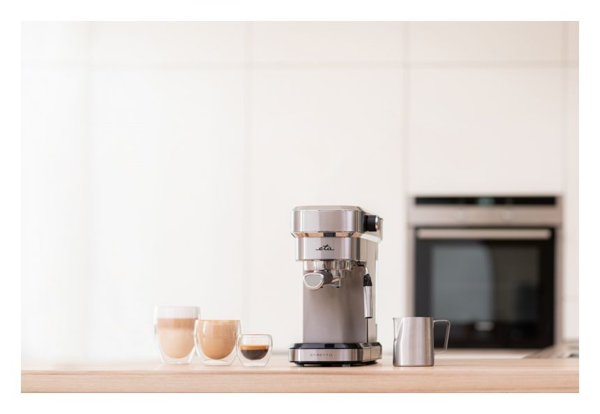 Stretto Siebträger Kaffeemaschine 15 bar 1350 W  (Edelstahl) 
