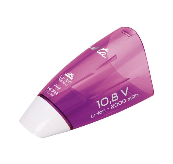 Verto Handstaubsauger Beutellos bis 15 min Laufzeit 10,8 V  (Violett, Weiß) 