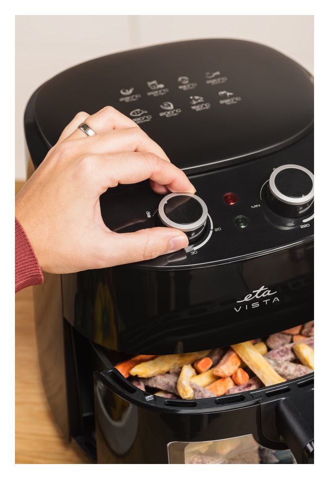 Vista Heißluftfritteuse 4,3 l 1300 W  (Schwarz) 