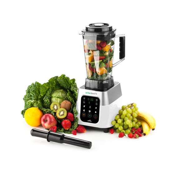Vital Blend Fit 2 l Standmixer 9 Geschwindigkeiten 1800 W  (Grau, Weiß) 