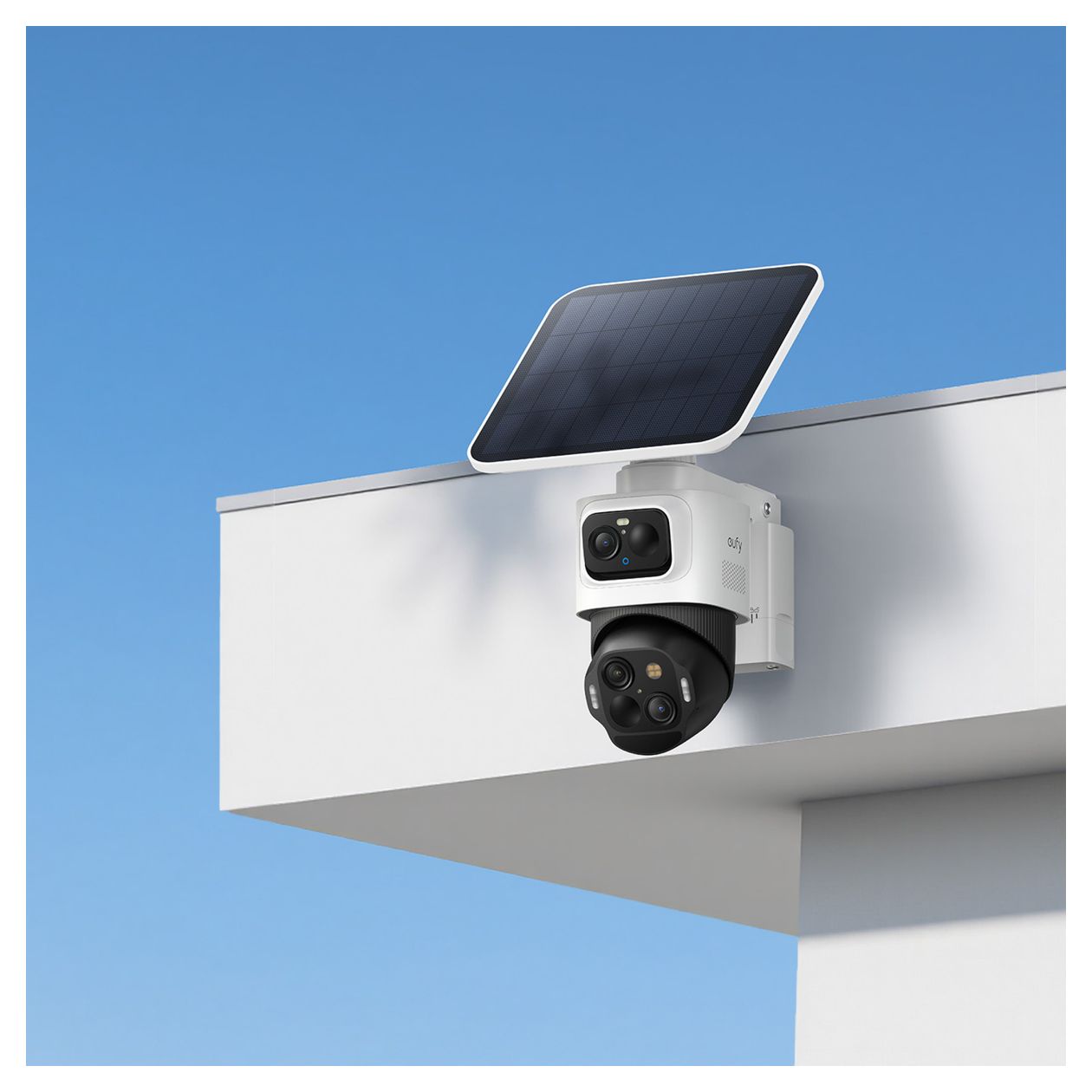 SoloCam S4 3840 x 2160 Pixel IP-Sicherheitskamera IP65 Innen & Außen Nachtsicht  (Schwarz, Weiß) 