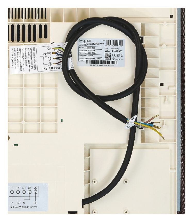 EKI600-490 autarkes 59 cm Induktions Kochfeld/Herdplatte 4 Zone(n) 