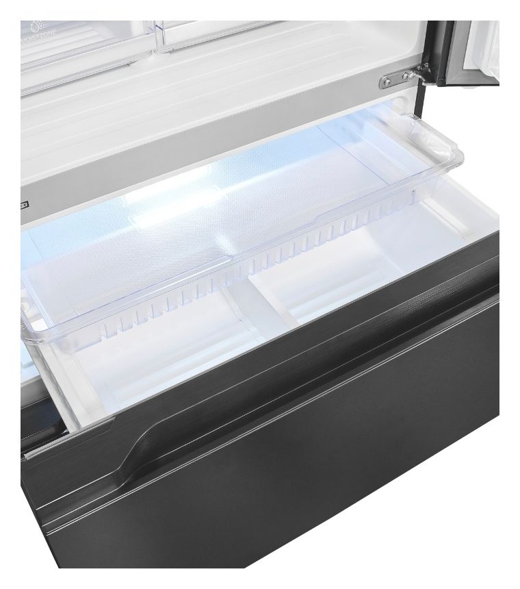 FD490-160-WS-202E Side-by-Side Kühl-/ Gefrierkombination French Door 323 l / 183 l 307 kWh NoFrost 1830 mm x 836 mm  (Grau) 