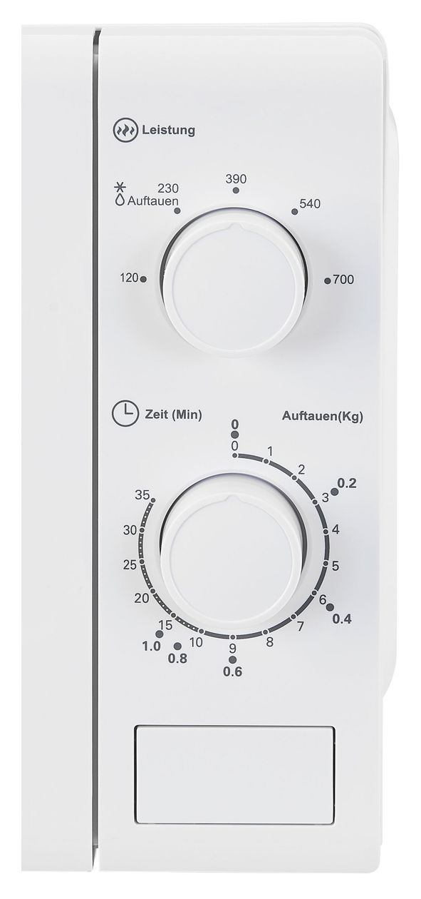MW900-030 Freistehende Mikrowelle 700 W Größe: klein 5 Stufen  (Weiß) 