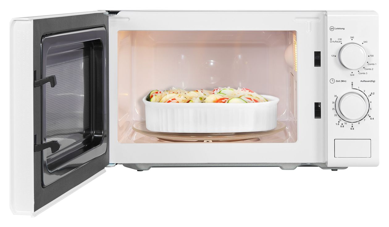 MW900-030G Standgeräte Solo 700 W Größe: klein 5 Stufen Grill  (Weiß) 