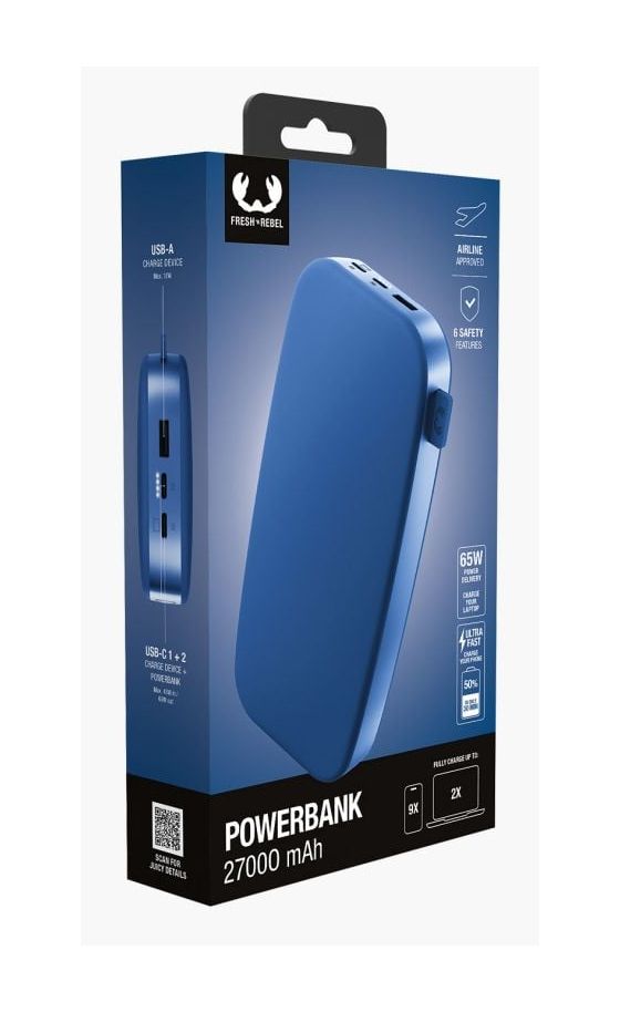 2PB27100 27000 mAh Powerbank USB Typ-C  (True Blue) 