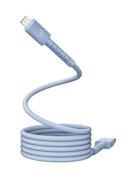 FlexWave Stecker Rundkabel Lightning auf USB A 2 m  (Vivid Blue) 