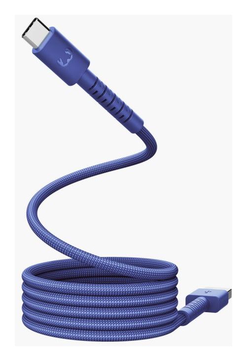 FlexWave Stecker Rundkabel USB A auf USB C bis 18 W 2 m  (True Blue) 