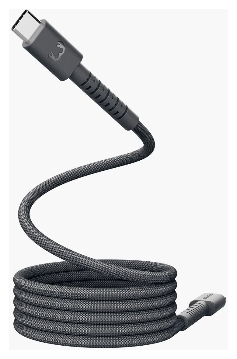 FlexWave Rundkabel USB C auf USB C Männlich bis 60 W 3 m  (Schwarz) 