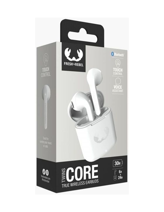 Twins Core In-Ear Bluetooth Kopfhörer Kabellos TWS 6 h Laufzeit  (Grau) 
